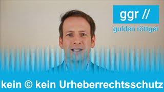 kein Copyrightzeichen © kein Urheberrechtsschutz