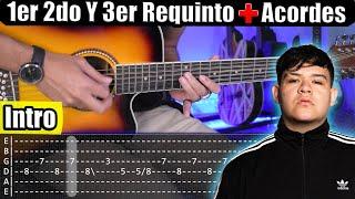 Intro - Junior H - Tutorial Guitarra | 1er, 2do y 3er Requinto + Acordes | TABS