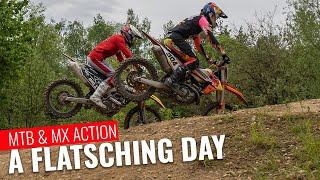 A FLATSCHING DAY: Motocross und Mountainbike-Action mit Manuel Lettenbichler und Kai Haase