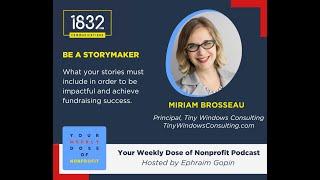 Nonprofit Storytelling with Miriam Brosseau