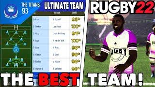 What is the BEST team in RUGBY 22? Building the ULTIMATE Team! Legend Gameplay and Commentary