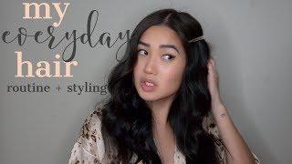 MY EVERYDAY HAIR CARE ROUTINE + STYLING | reesewonge