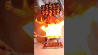 ️ पेपर से रावण बनाने सीखे  || How to make ravan || Ravana making #Shorts