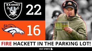 Broncos BLOW IT vs. Raiders: Nathaniel Hackett DONE After Loss? Russell Wilson Stats & Highlights