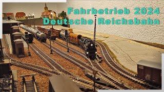 Fahrbetrieb zu Weihnachten 2024│Deutsche Reichsbahn│Modellbahn TT│4K