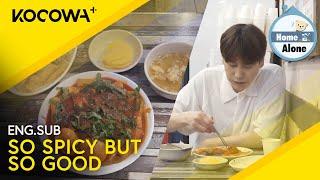 Kyu Hyun Fights Through The Spice As He Enjoys His Favorite Food Ever | Home Alone EP553 | KOCOWA+