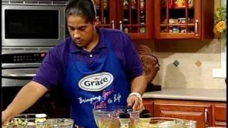 Don Corleon's Curry Coconut Shrimp with Breadfruit Salad - Grace Foods Creative Cooking