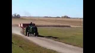 1970 John Deere 2520 Hauling Corn