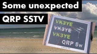 Some unexpected portable QRP SSTV
