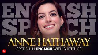 ENGLISH SPEECH | ANNE HATHAWAY: Hollywood Walk Of Fame (English Subtitles)