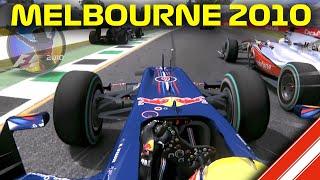 F1 Melbourne 2010: Webber's gritty drive in the Red Bull RB6 in Assetto Corsa VR.