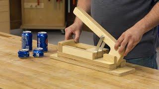 DIY Shop-Made Can Crusher