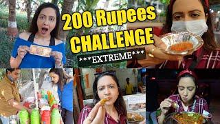 Living On 200 Rupees Extreme Challenge  Food & Travel Included | Garima's Good Life