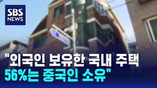 "외국인이 보유한 국내 주택 56%는 중국인 소유" / SBS