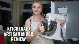 Kitchenaid Artisan Stand Mixer review | Testing the beater, whisk, dough hook and Pouring shield