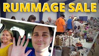 MASSIVE Church Rummage Sale! We made a PILE