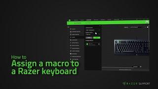 How to assign a macro to a Razer keyboard