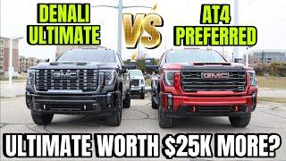 2024 GMC Sierra 3500 AT4 VS Denali Ultimate: Is The Ultimate Worth $25,000 More???