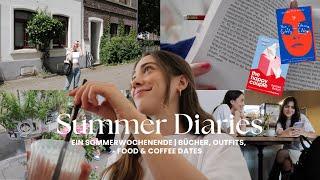 Wochenende im Sommer, Urlaubsbücher, Food Shopping & Kaffee Dates | SUMMER DIARIES VLOG