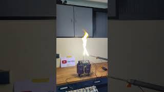 diathermy device high voltage transformer arcs - 230V 150A / 8KV 4A #shorts #highvoltage #plasma