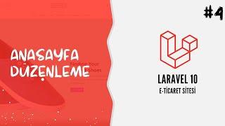 Laravel 10 ile Alışveriş Sitesi Ders 4  - Anasayfa