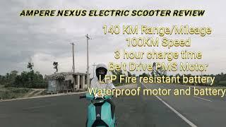 Ampere Nexus Electric Scooter|Review|Kannad|Mileage|Speed|Price|ಆಂಪಿಯರ್ ನೆಕ್ಸಸ್ |ಎಲೆಕ್ಟ್ರಿಕ್ |ಕನ್ನಡ