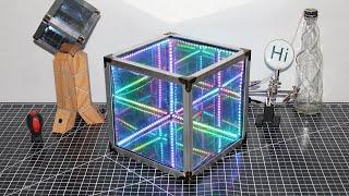 Make an EASY Infinity Mirror Cube | NO 3D Printing and NO Programming