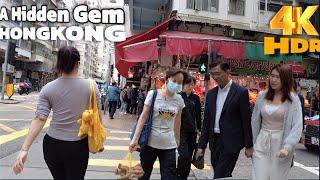 Hong Kong Island West Walk Tour | Most Vibrant Street | Shek Tong Tsui -SYP | 4k HDR#4k#hongkong