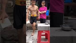 One Inch Punch To Break Bricks, Chinese Martial Arts Instructor