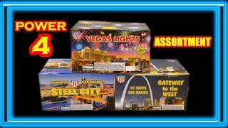 Fireworks Demo (500 Gram Cakes) - Power 4 Assortment (AFW)