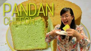 Pandan Chiffon Cake | Soft and Fluffy (Without Artificial Colouring)