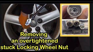 How to remove and replace a Stuck Over-Tightened Car Locking Wheel Nut and probable root causes