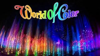 [4K] World of Color - Front Row - Disney California Adventure