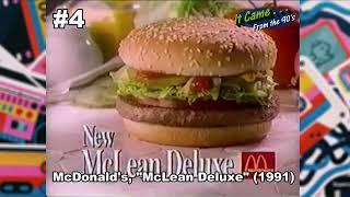 TOP TEN WORST FAST FOOD ITEMS OF THE 1990's