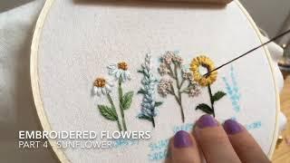 Embroidered Flowers- Part 4 - Sunflower