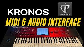 Korg Kronos Tutorial: How to Setup as a MIDI Controller and  Audio Interface for Gig Performer 5