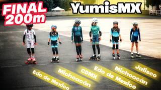 Sao y la China Luchando por la Copa Morelia 200m Spring DIA 2 patinaje de velocidad YumisMX