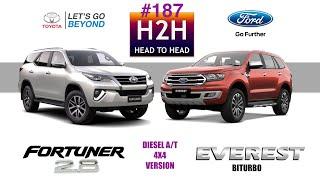 H2H #187 Toyota FORTUNER vs Ford EVEREST