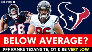 Texans O-line BOTTOM 10? PFF Rankings Of Joe Mixon & Dalton Schultz | Texans News & Rumors