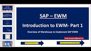 SAP EWM-- Introduction to EWM Basics & Warehouse Structure with Activities