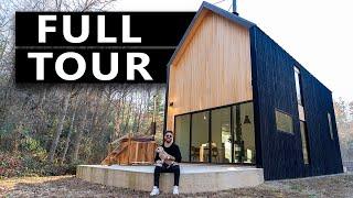 900sqft MODERN SCANDINAVIAN SMALL HOUSE! DEN Prefab Home (Full Tour)