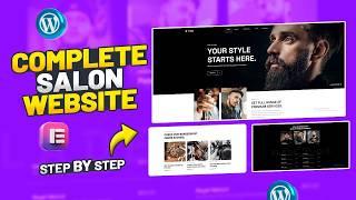 How to Make a FREE Hair Salon / Barber Shop / Hairdressers Website in WordPress and Elementor ~ 2024