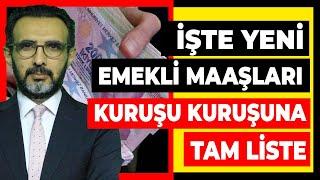 Emekli zammı Ocak 2024 yeni maaş listesi kuruşu kuruşuna hesaplandı! Fatih Polat Açıklıyor