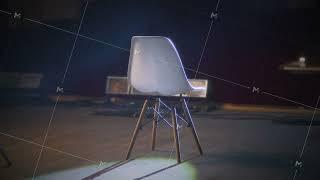 Chair on the stage in an empty theater