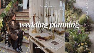 WEDDING PLANNING VLOG: 5 months out | hiring a planner, meeting with vendors, creating moodboards