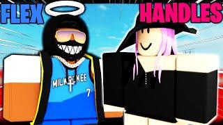 HISHANDLES CARRIED ME AGAINST THESE TRASH TALKERS!?!? | (ROBLOX DROP OFFS)