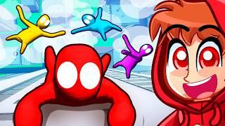 7 Friends on 1 Skyscraper (Gang Beasts)