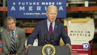 President Joe Biden celebrates job creation milestone