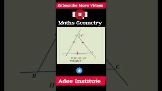 Can you crack this Maths Olympiad Geometry Question? | (Trick Revealed) | #maths #olympiad