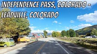 Independence Pass, Colorado to Leadville, Colorado! Drive with me in Colorado!